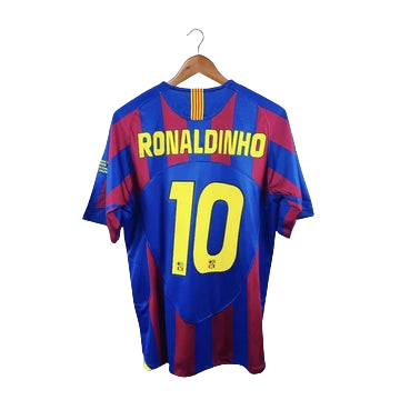 BARCELONA 2006 HOME - RETRO FOOTBALL SHIRT - RONALDINHO 10