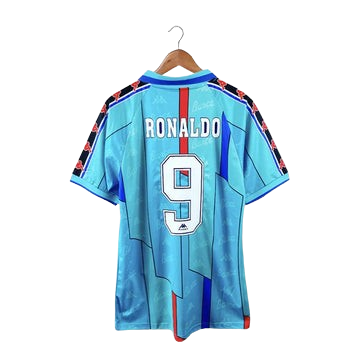 BARCELONA 1995-97 AWAY - RETRO FOOTBALL SHIRT - RONALDO 9