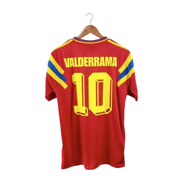 COLUMBIA 1990 AWAY - RETRO FOOTBALL SHIRT - VALDERAMMA 10