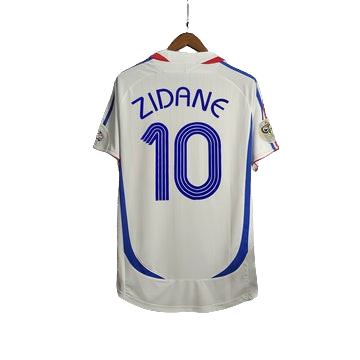 FRANCE AWAY 2006 RETRO FOOTBALL SHIRT - ZIDANE 10